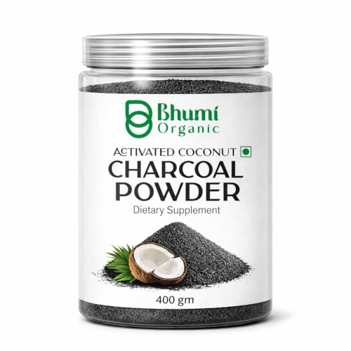 Image of Activated Charcoal Powder (400g) | Coconut Shell-Based, Teeth Whitening, Detox & Skin Care, Food-Grade, Vegan, Chemical-Free