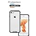 pajuva Compatible with iPhone 7/8 Case Clear, PC+TPU Transparent Case Thin for iPhone 7/8 Crystal Clear Case with Bumper (Black)