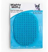 Mighty Mutt Rubber Bath Brush | Dog Grooming for Long and Short-Haired Dogs | Easy to Hold Natura...