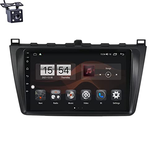 Estéreo para automóvil Android 12 de 9/9,5 pulgadas con doble DIN para Maz-da 6 2 GH 2007-2012 con Carplay incorporado control de voz automático Android compatible con radio FM Qualcomm BT 5.1 (tama
