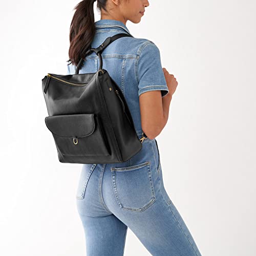 Image of Fossil Women's Parker Leather Convertible Backpack Purse Handbag for Women