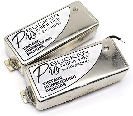 1 Set Mini ProBucker Alnico Guitar Pickups Humbucker Pickup Bridge & Neck For EPI Electric Guitar Chrome image 5