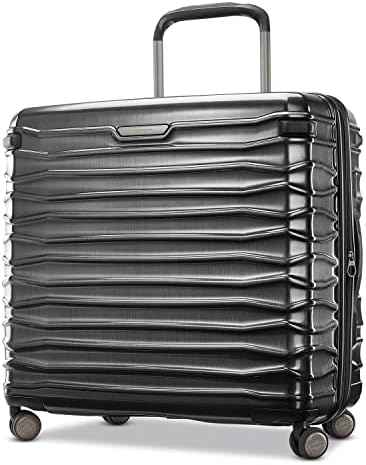 Samsonite Stryde 2 Hardside Expandable Luggage with Spinners, Brushed Graphite, Checked-Large Glider