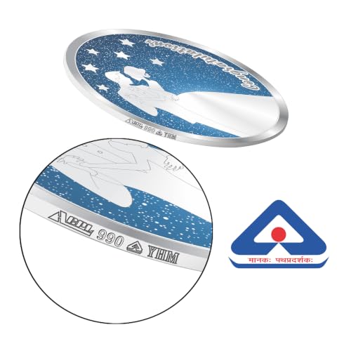 Image of ACPL Precious Moments BIS Hallmarked Wedding-Anniversary Marriage Gift 999 Pure Silver Coin 10gm 20gm 50gm 100gm