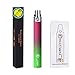 WOLFTEETH 1100mAh Ego-T Penna Shisha Batteria di ricambio per Sigaretta Elettronica Senza Nicotina e tabacco (Verde Viola Colore della Sfumatura 129802)