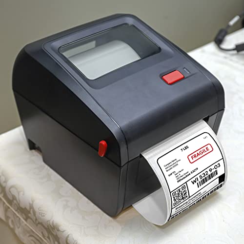 4x6 Thermal Labels - Pack of 500 Piece Thermal Paper Adhesive Shipping Labels - Perforated Thermal Printer Labels - Commercial Grade 4x6 Labels Shipping Labels - 4x6 Labels for Shipping Packages