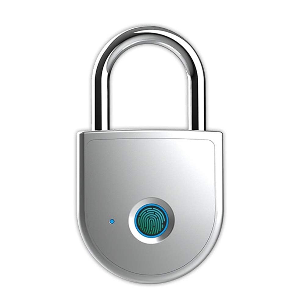 Lucchetto per impronte digitali Smart Touch Lock Metallo impermeabile Antifurto Int Keyless per armadietto palestra, serratura armadietto scuola, zaino, valigia, bagaglio da viaggio