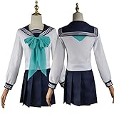 PUYYDS Anime Akebi's Sailor Cosplay Komichi Akebi Cosplay Usagihara Toko Uniforme Escolar Falda Mujeres Uniformes Halloween