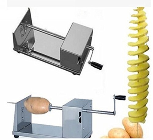 Ewin24 Patata in acciaio inox taglierina Carota spirale tagliatrice vegetale manuali Strumenti