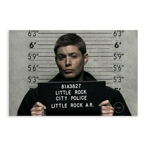 AUHUE Jensen Ackles Poster Dean Winchester Poster Canvas Living Room