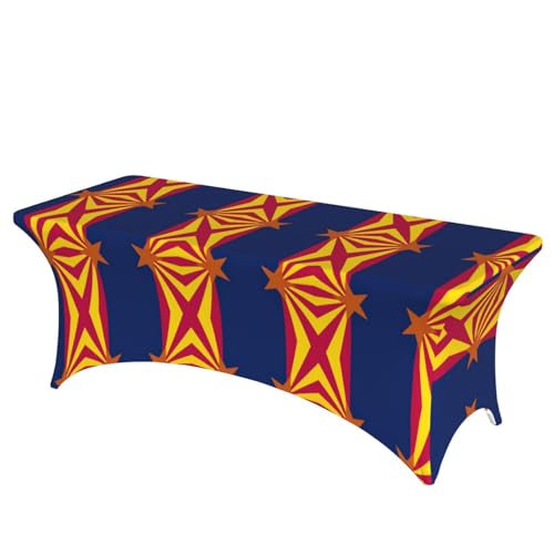 Nappe élasthanne extensible rectangulaire Arizona EdWal 1,8m pour anniversaire - 2