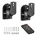 2 Pcs Speaker Wall Mount Brackets for Logitech Z906 Surround Sound Speaker System + + Remote + Wall Mounting Hardware Kit, Replacement for Logitech Z906 Remote Control, Wall Mounts & Screw Set