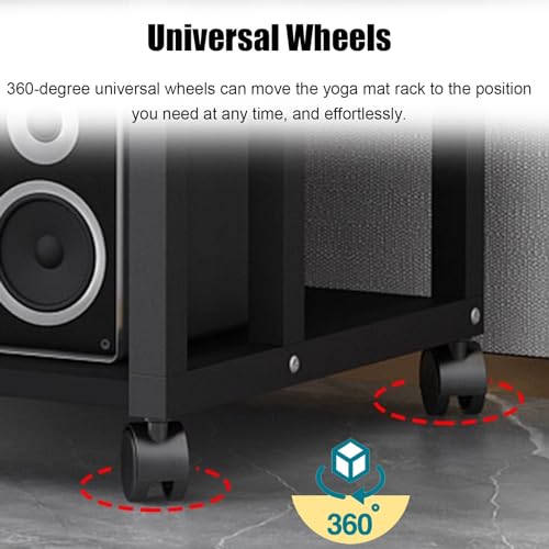 Mueble equipo hifi Tarea Pesada Estante Estéreo con Cajones, Hogar Organizador de Componentes de Audio para Amplificadores/Reproductores/Accesorios de TV, Altura Ajustable Particiones de Almacenamient - imagen 4