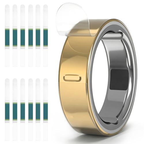 BandRain 12 Pack Ultra-Thin Clear Protector for Oura Ring Gen 4/4 Ceramic/Oura Ring Gen 3, Invisible Transparent Anti-Scratch Protective Film Smart Rings Skin Cover by BandRain - Used condition - US$10.45