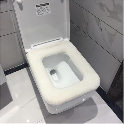 Copriwater Quadrato for Bagno Coprisedile for WC Lavabile Invernale Tappetino for WC Cuscino for Coperchio Coprisedile for WC (Color : Wit) Copriwater Quadrato for Bagno Coprisedile for WC Lavabile Invernale Tappetino for WC Cuscino for Coperchio Coprisedile for WC (Color : Wit)