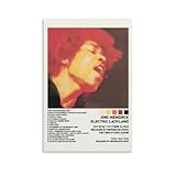 BCGTOSGF Jimi Hendrix Electric Ladyland 1968 Canvas Poster Bedroom Decoration Landscape Office Valentine's Birthday Gift Unframe-style12x18inch(30x45cm)