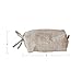 Creative Co-Op Woven Hemp Fiber Zip Pouch with Handle and Cotton Lining, Natural