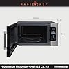 24.4 in. W. 2.2 cu. ft. Countertop Microwave Oven in Stainless Steel, with Gray Cavity #3