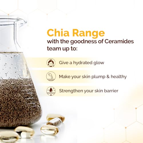 Image of Mamaearth Chia Oil-Free Sunscreen with Chia Seed & Ceramides for Hydrated Glow & Sun Protection - 50g | SPF50 PA++++ | Oil-Free Formula for Normal to Oily Skin | UVA /B Protection | Tan Protection | No White Cast | InVivo Tested | Healthy Skin Barrier