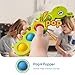 LiKee Fidget Popper Sensory Baby Toys for 10+ Months, Christmas Stocking Stuffers Push and Popping Busy Board, Montessori Toys for 1+ Years Old, Airplane Car Travel Toy for Toddlers 1-3 Stress Relief