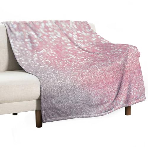 Throw Blanket - Super Soft Family Flannel Throw Rose Gold