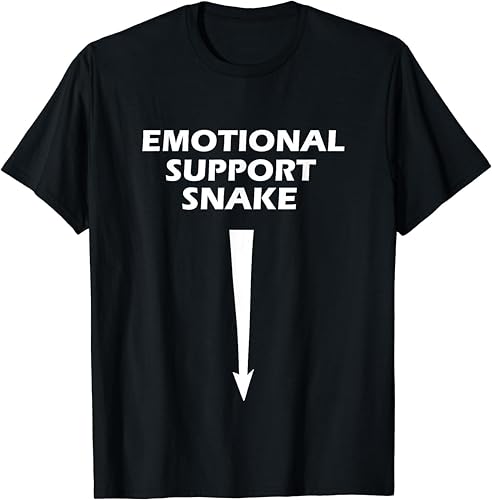 XKPPYRTT Limited Adult Humor Dirty Joke Emotional Support Snake T Shirt BlackL