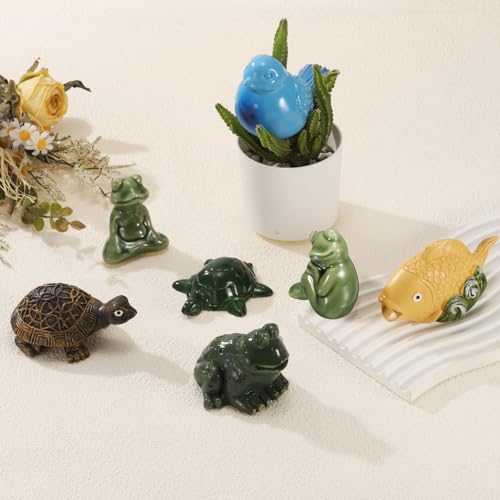 Fundas para pernos de inodoro uxcell en forma de rana verde decorativa 5
