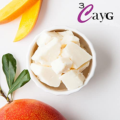 3Cayg Mango Butter All Natural 1Lb Bulk Whipped Body Butter Lotion Soap Making Wild Naturally Refined Ingredient #TOP2