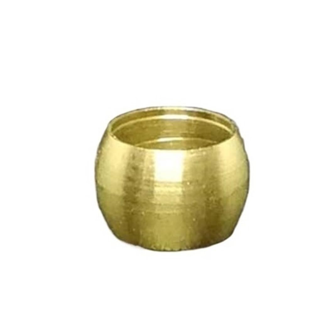 Ferrule Pipe Adapter 10pcs Brass Pipe Fitting Ferrules, OD 3 10 16mm Compression Sleeve Seal Ring, Tube Ferrule(6mm)