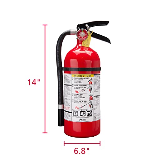 Kidde 21005779 Pro 210 Fire Extinguisher, Abc, 160Ci, 4 Lbs, 1 Pack #TOP7