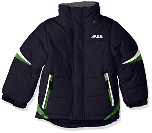 London Fog Boys' Big Active Puffer Jacket Winter Coat, Super Navy, 10/12 #TOP2