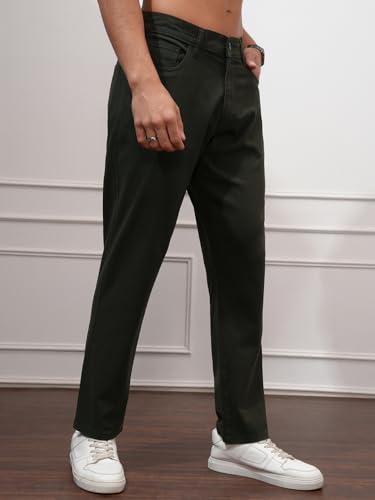 Image of Highlander Men's Casual Trousers| Relaxed Fit | Perfect for Casual Outings,Travel & Work Wear