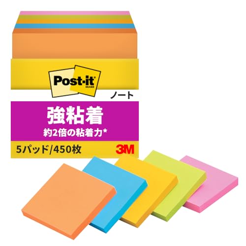 3M �|�X�g�C�b�g �t� ���S�� �傫�� �l�I���J���[ 75×75mm 90��×5�p�b�h 654-5SSAN