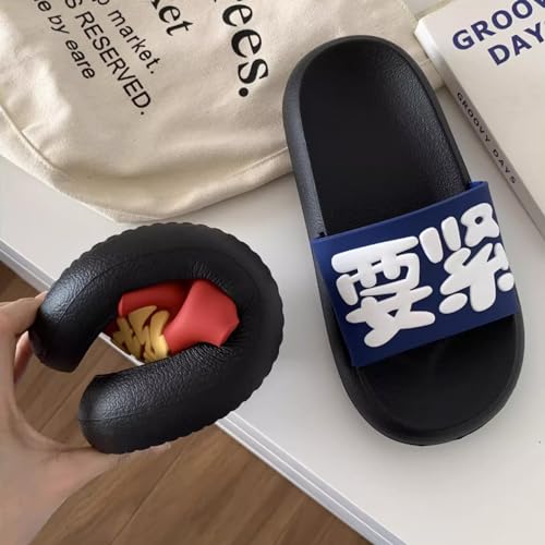 Unisex Summer Slides, Matching Cloud Slippers Fortune-Printed Slip-ons for Women Men Indoor/Outdoor2