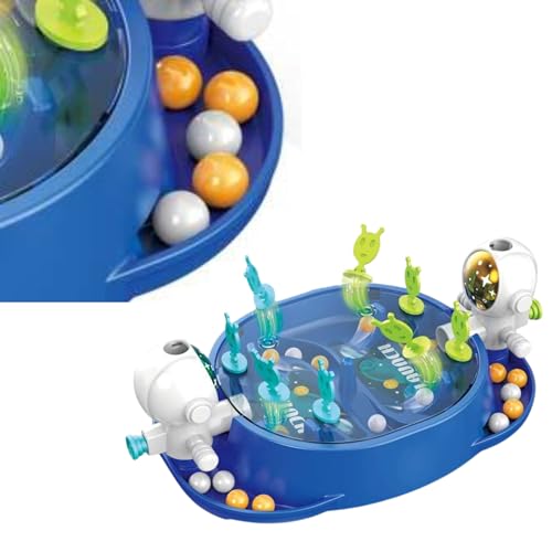 Image of Lefan Pinball Game for Kids 3 4 5 6 7 Years Old Mini Tabletop Pin Ball Board Game for 2-4 Players Fun Educational Game Toy Birthday Gift for Boys Girls Indoor Family Game Set (Blue)