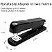 GROLENT Black Modern Office Stapler, 25 Sheet Capacity, Automatic, Includes 1000 Staples and Staple Remover