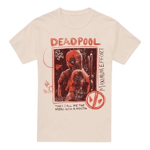 T-Shirt Mixte Deadpool & Wolverine Marvel Natural en coton confortable
