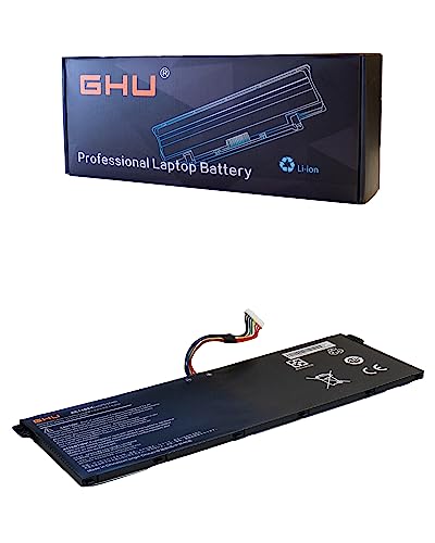 GHU Premium AC14B8K Battery for Acer, 48Wh Fast Charge, Polymer Cell, UL Certified Over 500 Recharge Cycles [15.2V 48Wh AC14B8K]