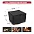 WLEAFJ Fire Pit Cover Square, Fits for 28-32 Inch Gas Fire Table, Heavy Duty Oxford Fabric Outdoor Fireplace Cover, Waterproof Rectangle Firepit Cover, 32 x 32 x 24 Inch, Black