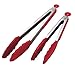 iNeibo Pinze da Cucina Pinza Barbecue Set di 2 Pinza Cucina in Acciaio Inossidabile Pinze Cucina in Silicone 100% Alimentari Senza BPA Pinza per Spaghetti, BBQ, Grill, Insalata, Servire e Altri