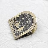 Dwpetzo Vintage Forest Metal Book Clip for Travelers Notebook Accessories, Decorative Binder Clip for Bullet Journal, Compatible with Moterm Page Holder, for Midori Art Journaling