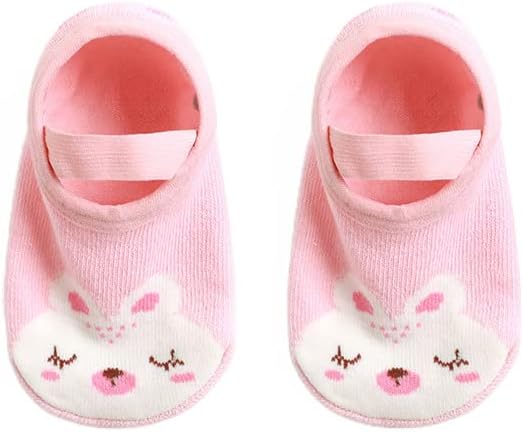 Miniatura 7 de QandSweet Calcetines antideslizantes para bebés y niñas pequeñas con dibujos animados de 8 a 36 meses