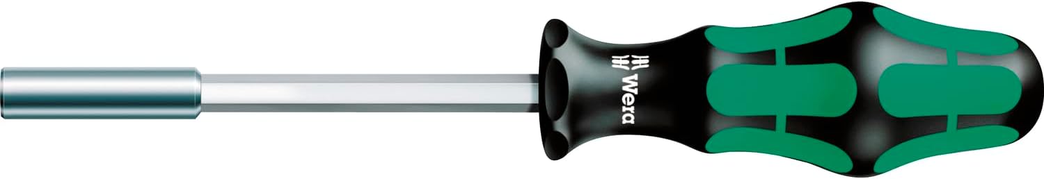 WERA 05051205001 Kraftform 812/1 Hexagon Bitholding Screwdriver, Strong Permanent Magnet, 1/4" Head, 120mm Blade Length