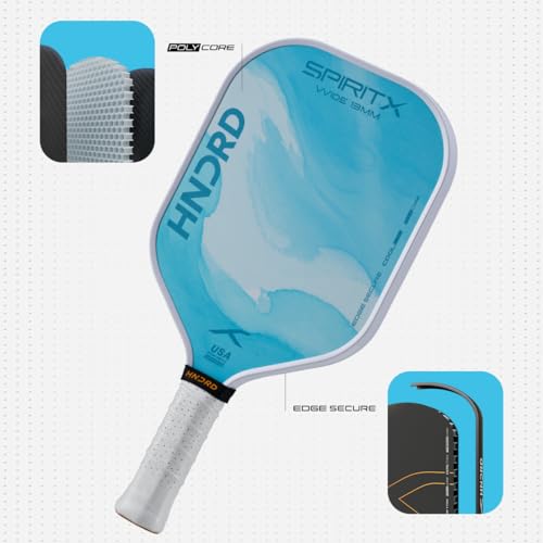 Image of Hundred Spirit X Flow Blast - Pickleball Paddle | 13mm Core | Wide Body Power Paddle | Enhanced Sweet Spot | Ideal for Beginners & Intermediate Players | Free Paddle Bag
