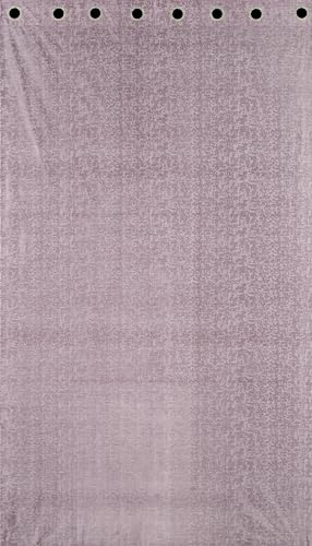 Image of Crosshatch Pastel Lavender Polyester Door Curtains 8 Feet | Darkening Drapes with Eyelets | Set of 2 Panels for Living Room, Bedroom & Office