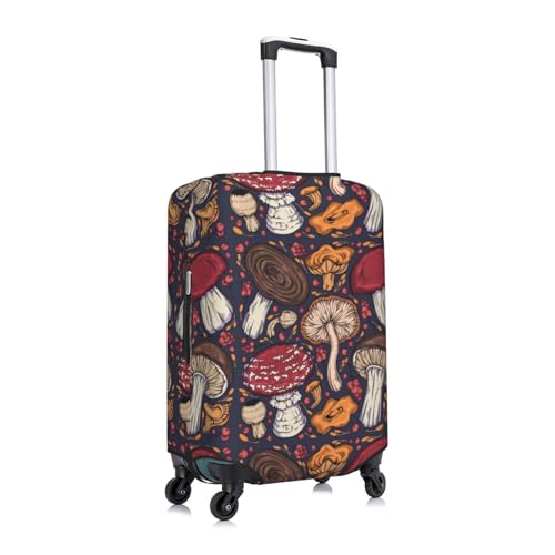 Forest Wild Mushroom Luggage Cover Protector Anti-Scratch Washable Fits 18-32 Inch Luggage-Small3