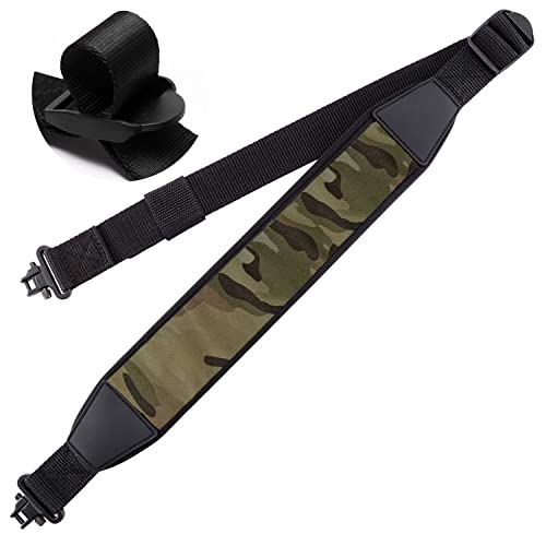 Two Point Rifle Gun Sling With Swivels, Durable Shoulder Padded Strap, Length Adjustable Two Point Sling Shotgun Sling For Outdoors, Valentine's Day Gifts For Him Boyfriend Husband #TOP10