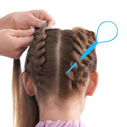 6 Stück Haar Tail Twister Band, Dutt Styler Haartwister Frisurenhilfe Zopfhalter, Hair twister, Frisuren zubehör haare flechten für Frauen Mädchen