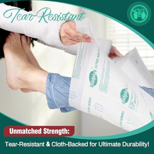 Image of MILDPLUS Heavy Duty Underpads 36 inchX36 inch, 20 Count, Ultra Absorbent Chucks 150Grams Tear-Resistant Bed Pads Disposable Incontinence Pads for Adults, Kids or Pets (Discreet Packaging)