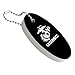 GRAPHICS & MORE Marine Corps USMC Text White Logo on Black Officially Licensed Floating Keychain Oval Foam Fishing Boat Buoy Key Float